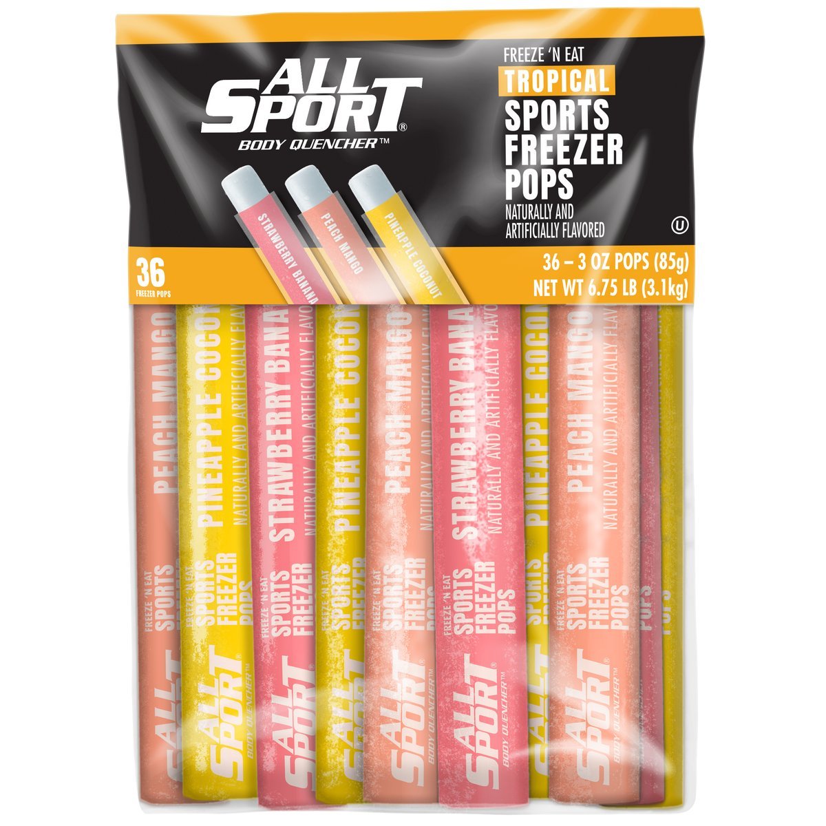 All Sport Tropical Freezer Pops (144/Case) - BHP Safety Products