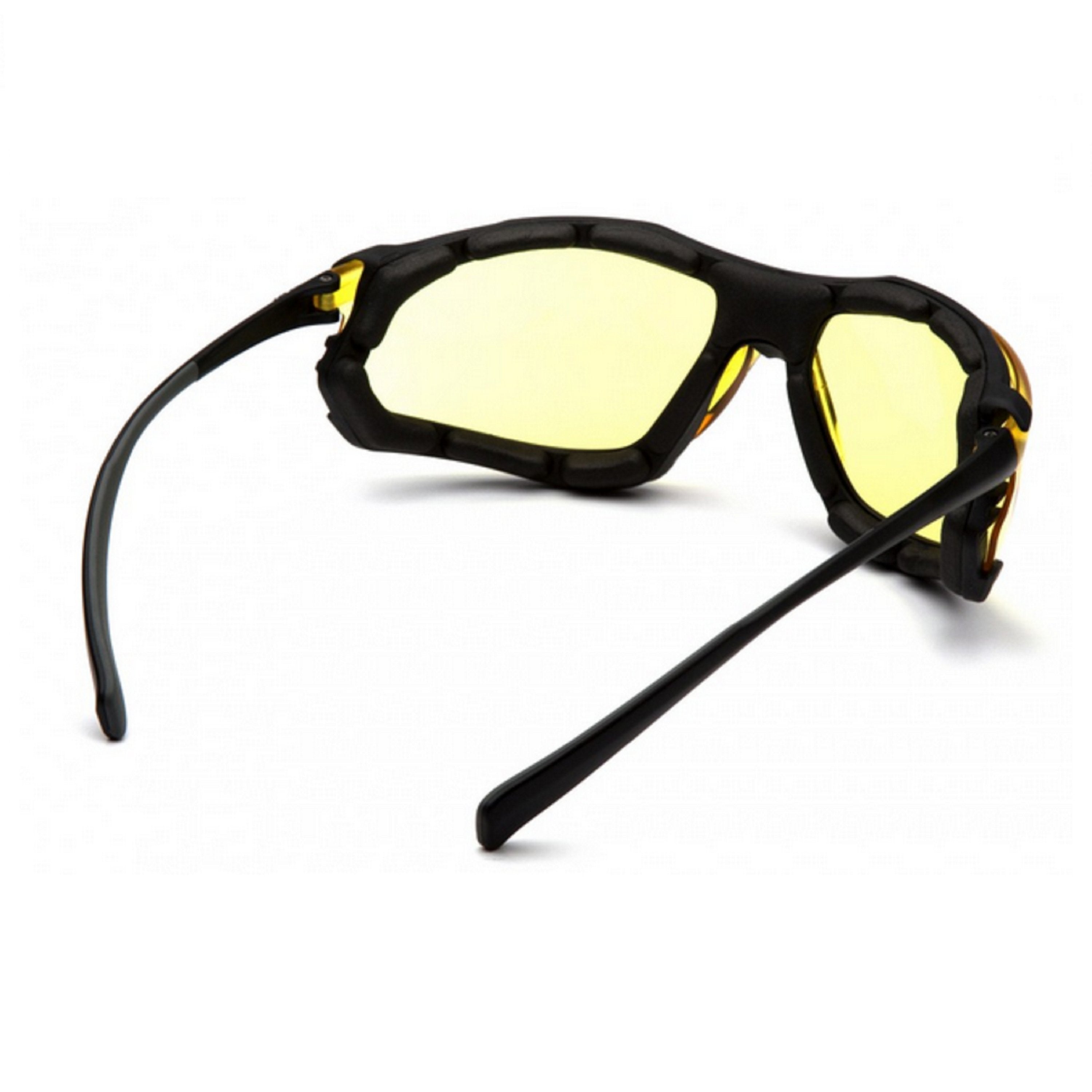 Pyramex Proximity Foam Padded Safety Glass with H2X Anti-Fog Lens, Black Frame - BHP Safety Products
