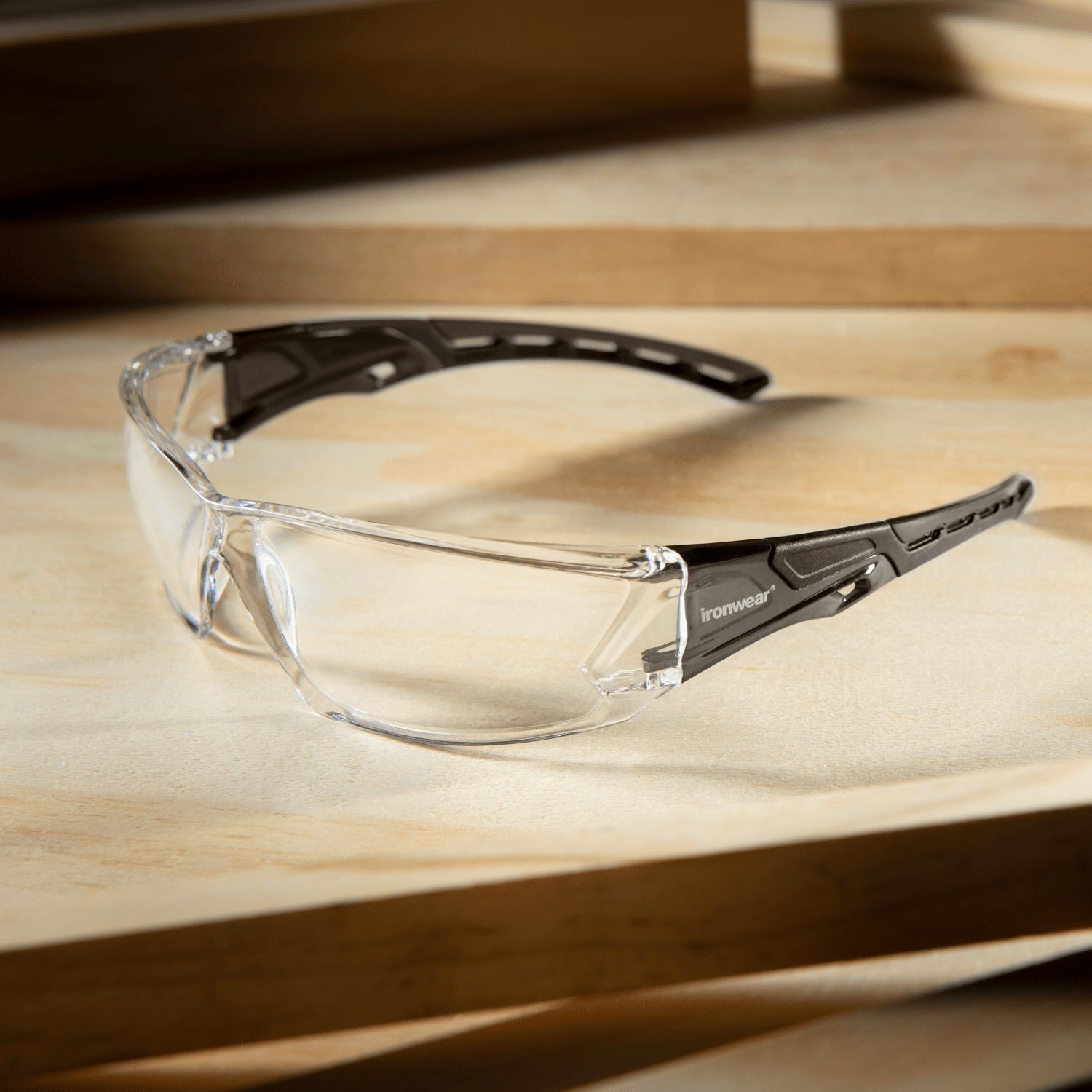 Iron - Fog Premium Grade Anti - Fog Safety Glasses Black Frame, Clear Lens 3085 - B - C/A - BHP Safety Products