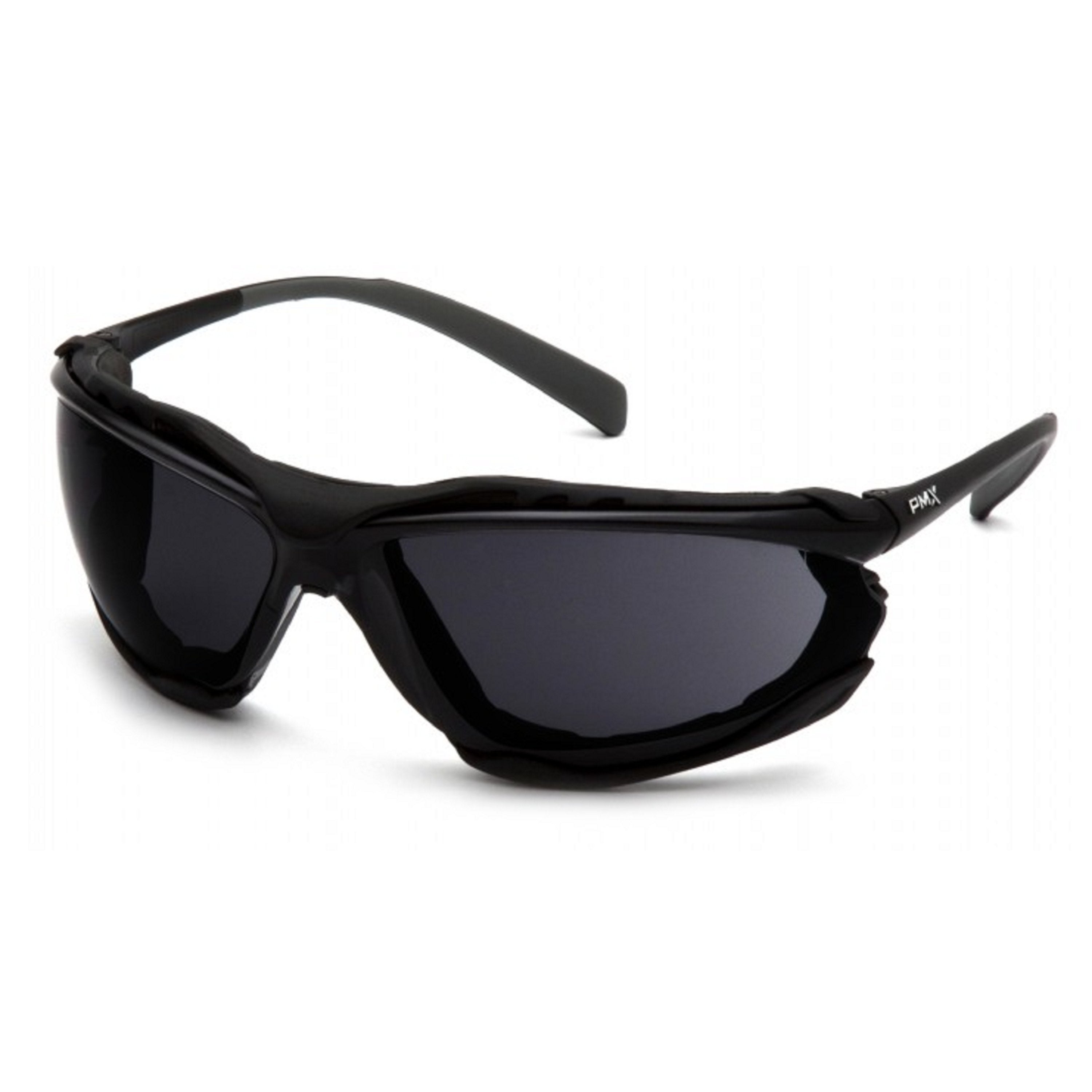 Pyramex Proximity Foam Padded Safety Glass with H2X Anti-Fog Lens, Black Frame - BHP Safety Products