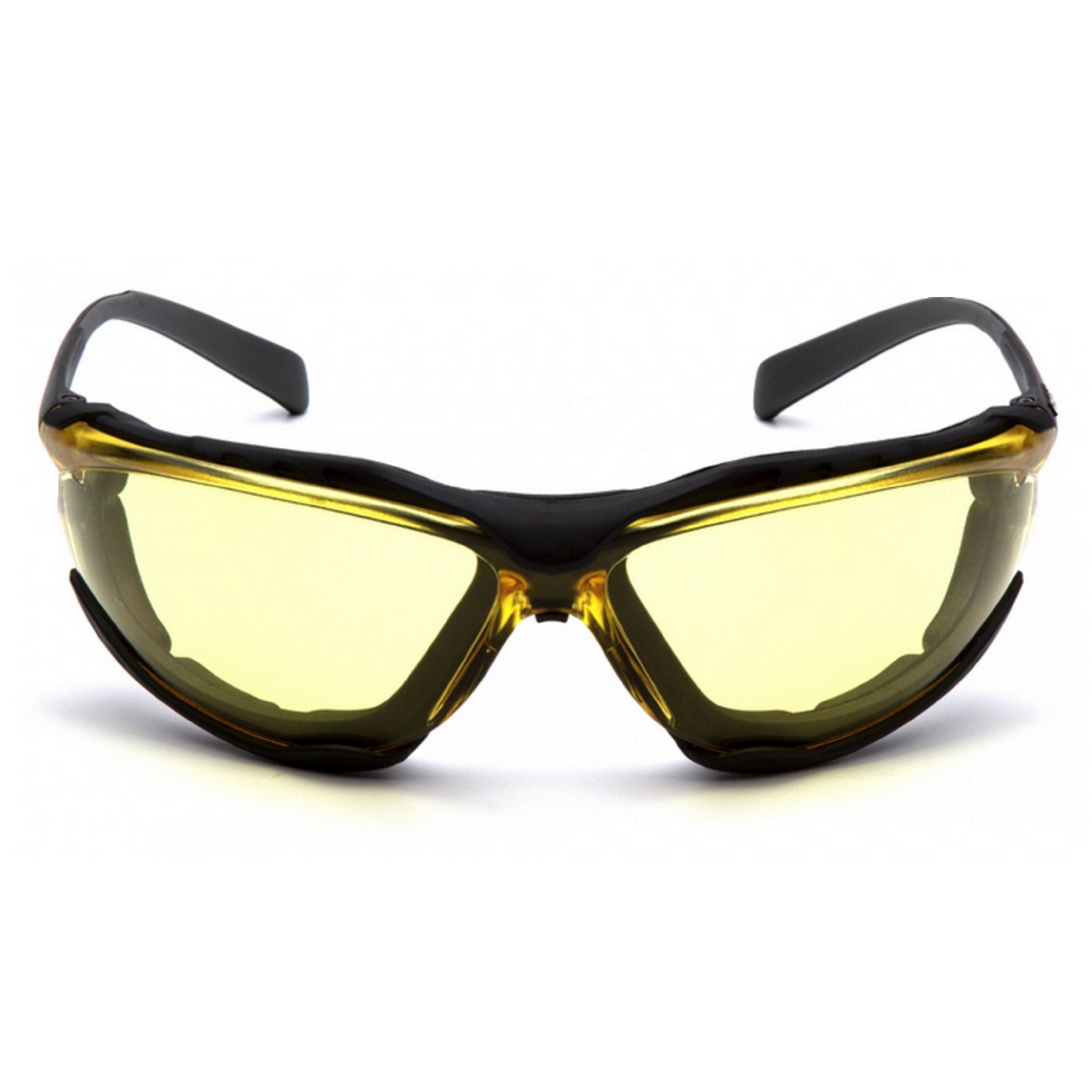 Pyramex Proximity Foam Padded Safety Glass with H2X Anti-Fog Lens, Black Frame - BHP Safety Products