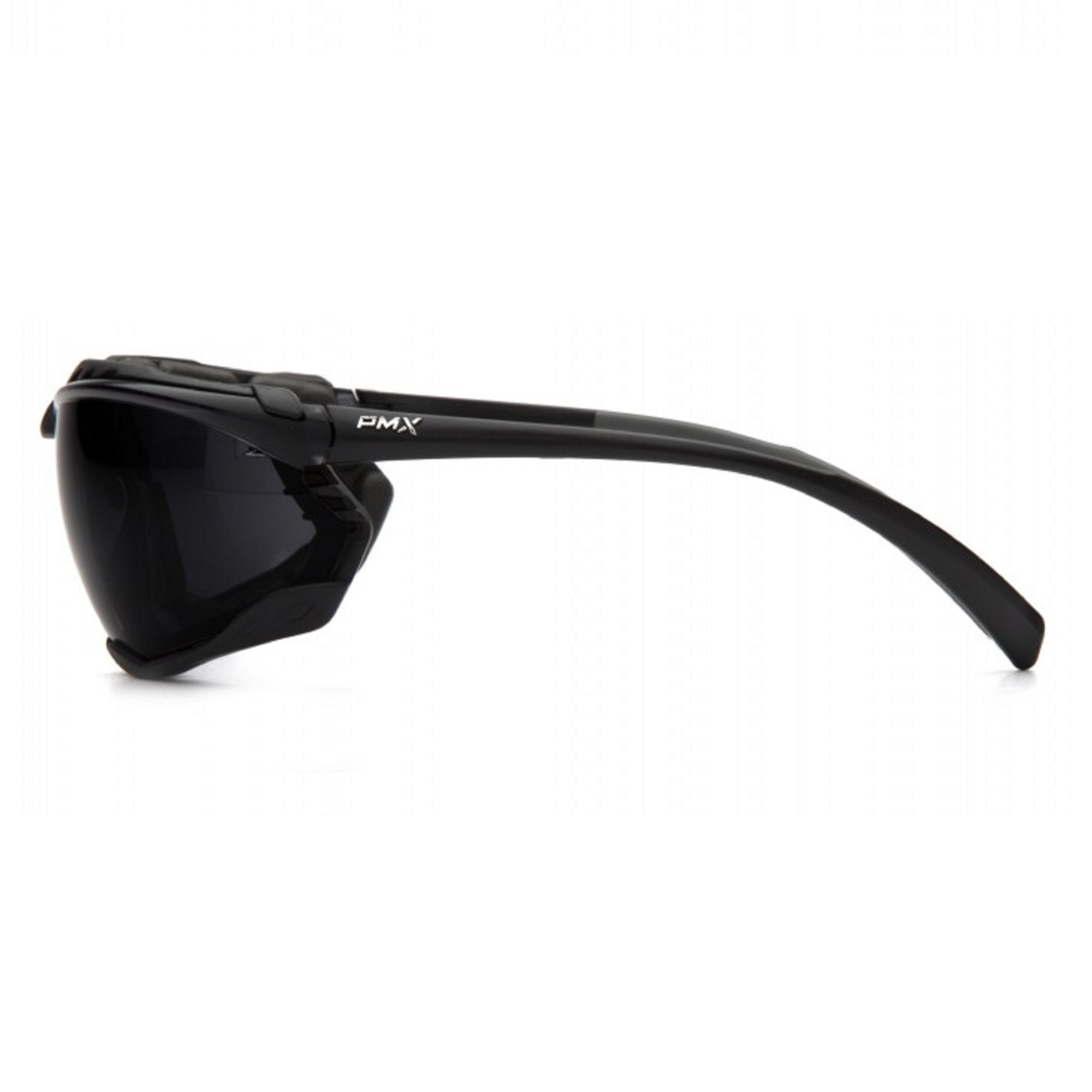 Pyramex Proximity Foam Padded Safety Glass with H2X Anti-Fog Lens, Black Frame - BHP Safety Products