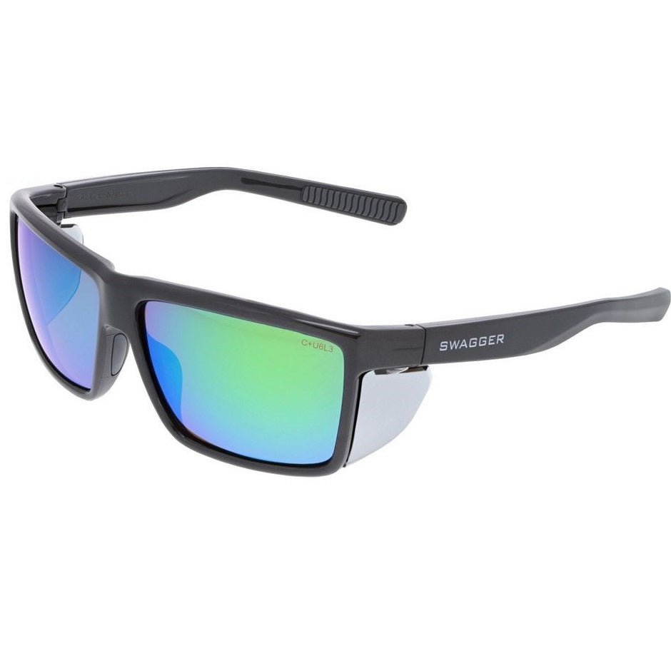 Swagger SR2 Safety Glasses with Thermo Plastic Rubber Nosepads and Detachable Side Shields (1 Pair) - BHP Safety Products